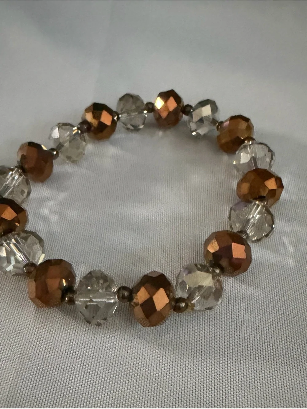 Gold-Tone & Copper Pearl Stretch Bracelet Set - Women's Fashion Jewelry